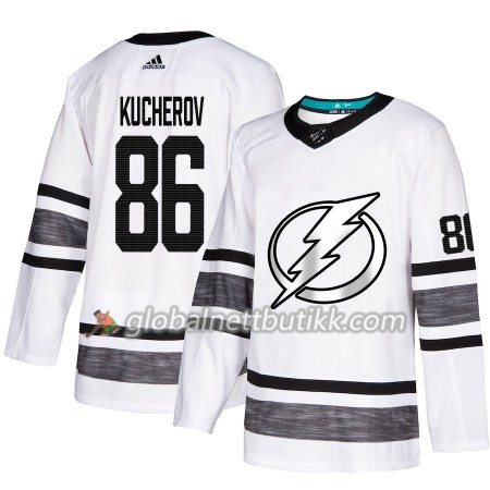 Tampa Bay Lightning Hockeydrakt Nikita Kucherov 86 Hvit 2019 NHL All-Star Adidas Authentic - Herre
